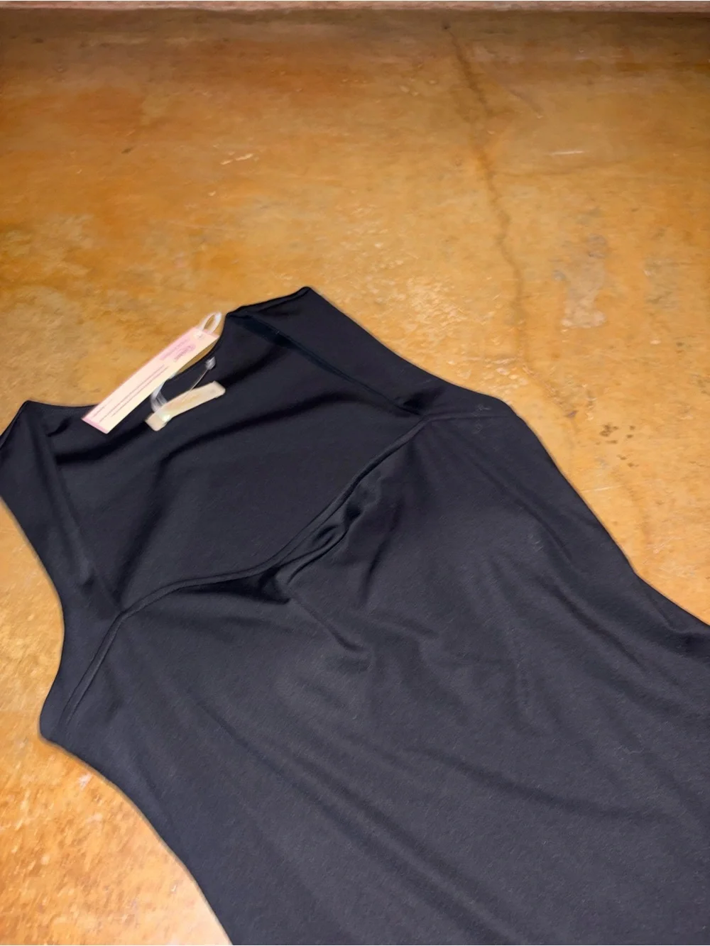 Sleek Black Sleeveless Athletic Romper